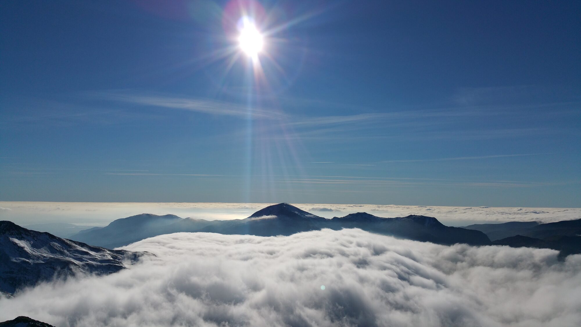 Inversion seen from Snowdon summit